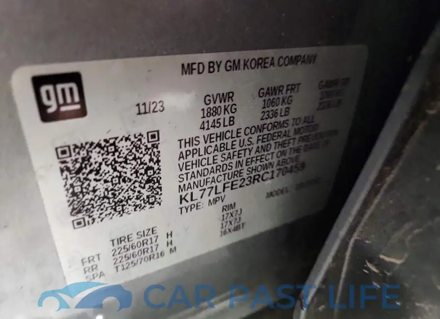KL77LFE23RC170459# 13