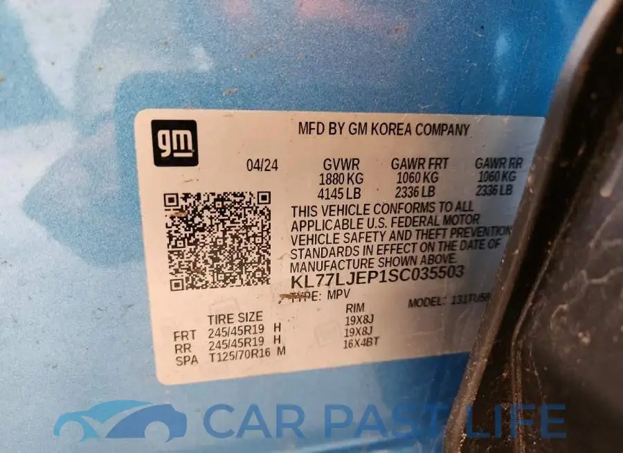 KL77LJEP1SC035503# 14
