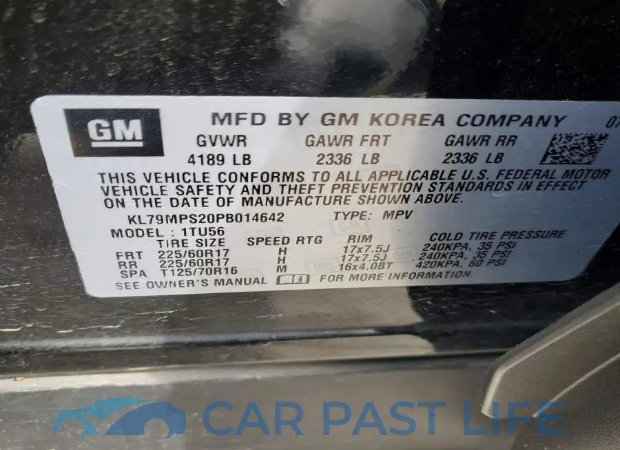 KL79MPS20PB014642# 13