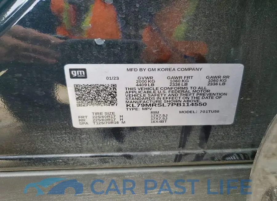 KL79MRSL7PB114550# 13