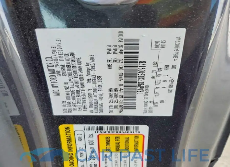 1FA6P8CFXR5409178# 12