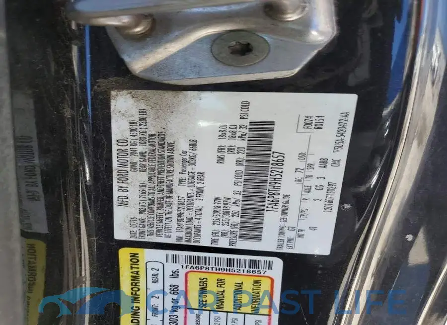 1FA6P8TH9H5218657# 13