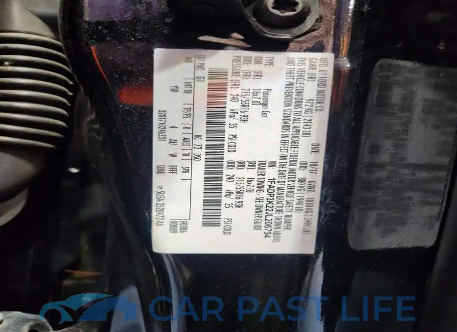 1FADP3K22JL206794# 12