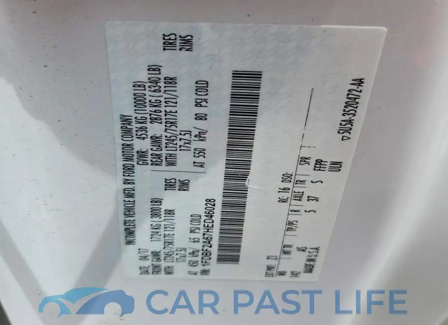 1FDBF2A67HED46028# 12
