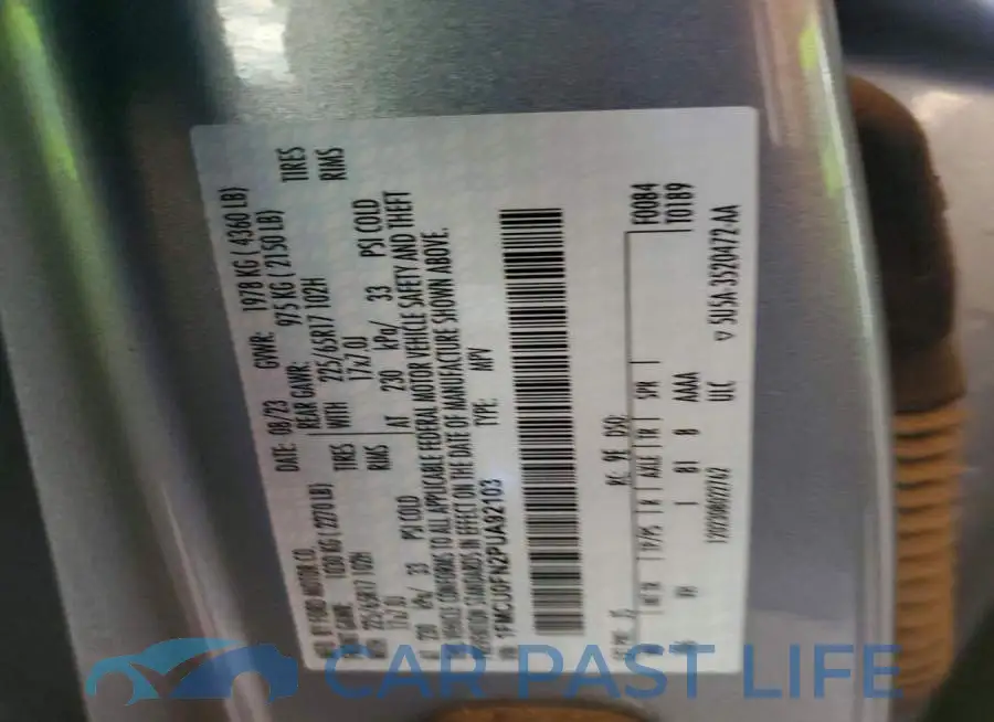 1FMCU0FN2PUA92103# 12
