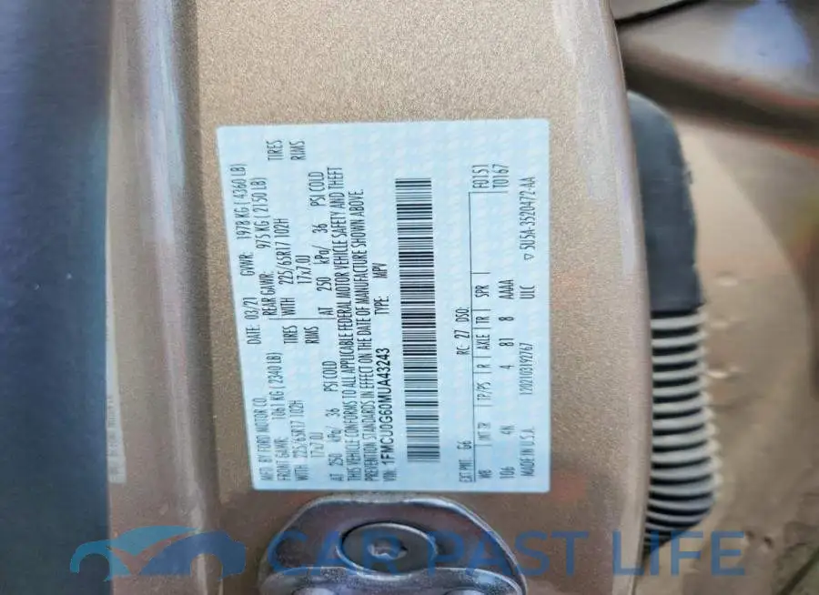 1FMCU0G60MUA43243# 13