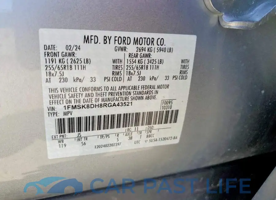 1FMSK8DH8RGA43521# 14