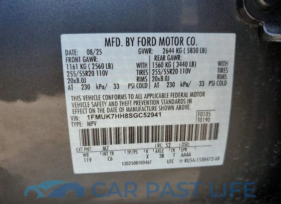 1FMUK7HH8SGC52941# 13