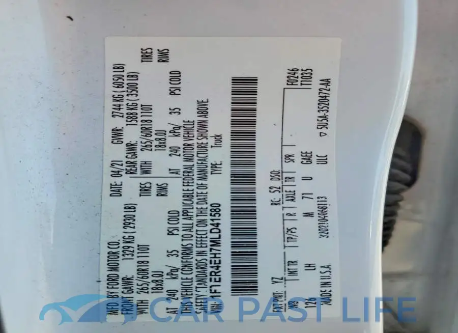 1FTER4EH7MLD41580# 13