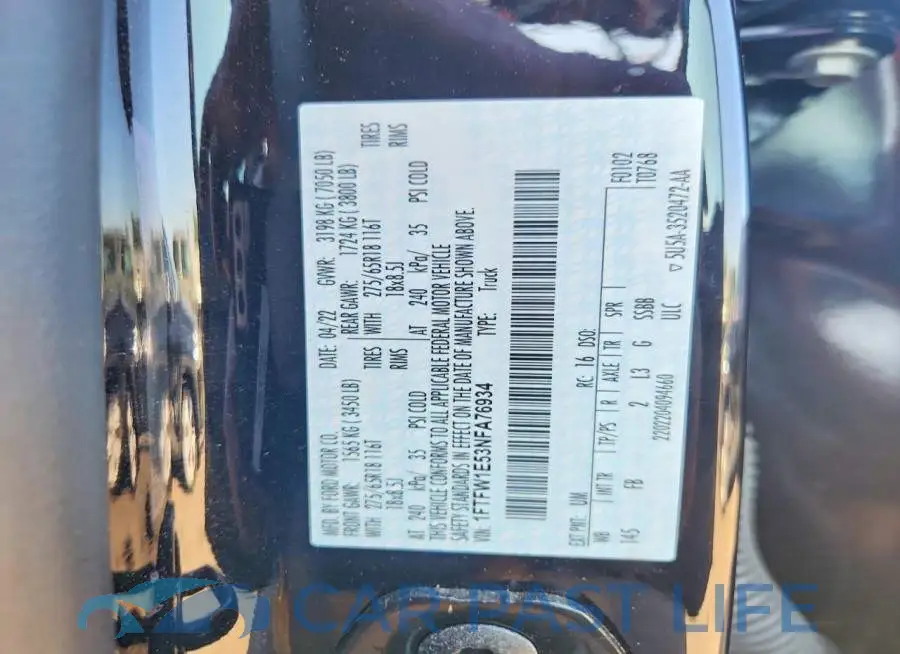 1FTFW1E53NFA76934# 13