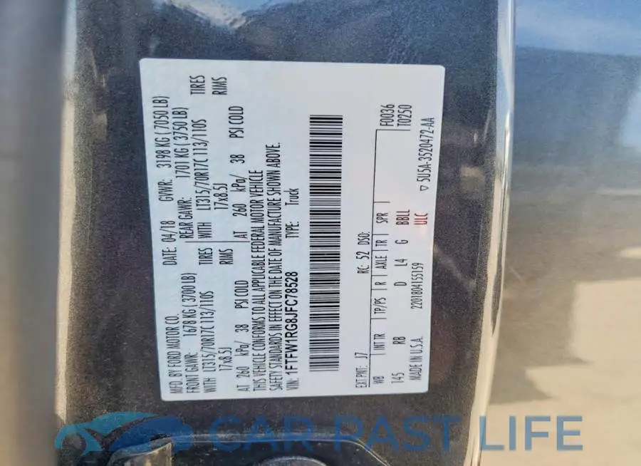 1FTFW1RG8JFC78528# 12