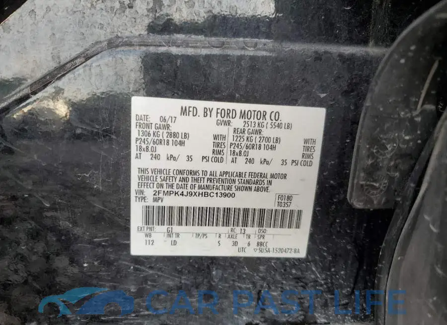 2FMPK4J9XHBC13900# 12