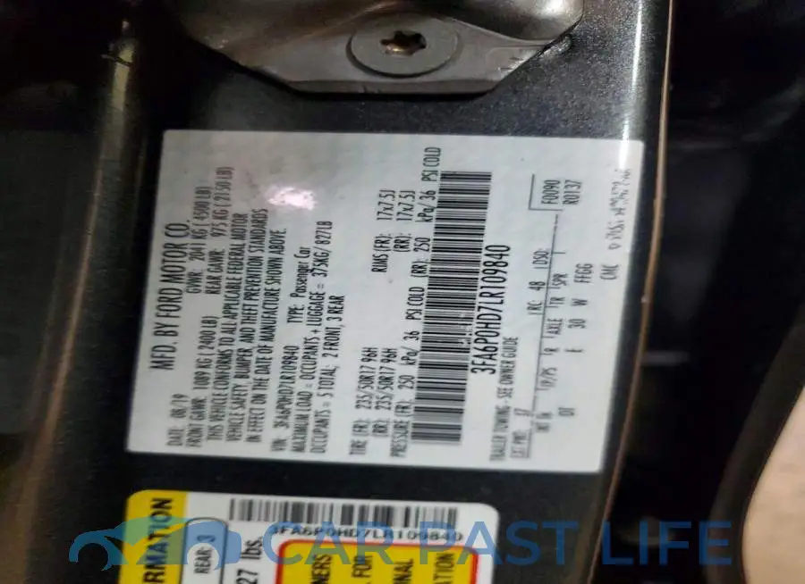 3FA6P0HD7LR109840# 12