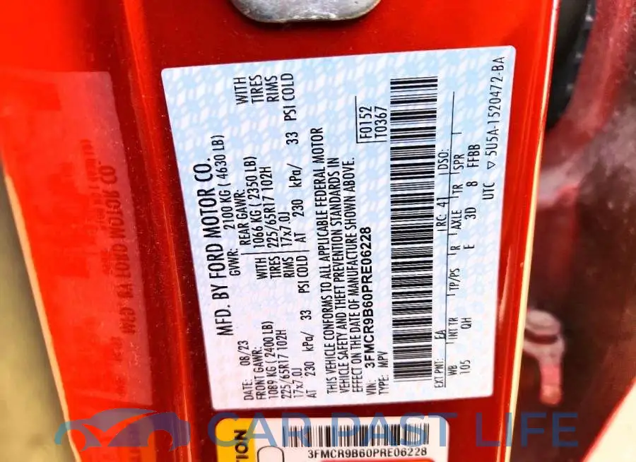 3FMCR9B60PRE06228# 13