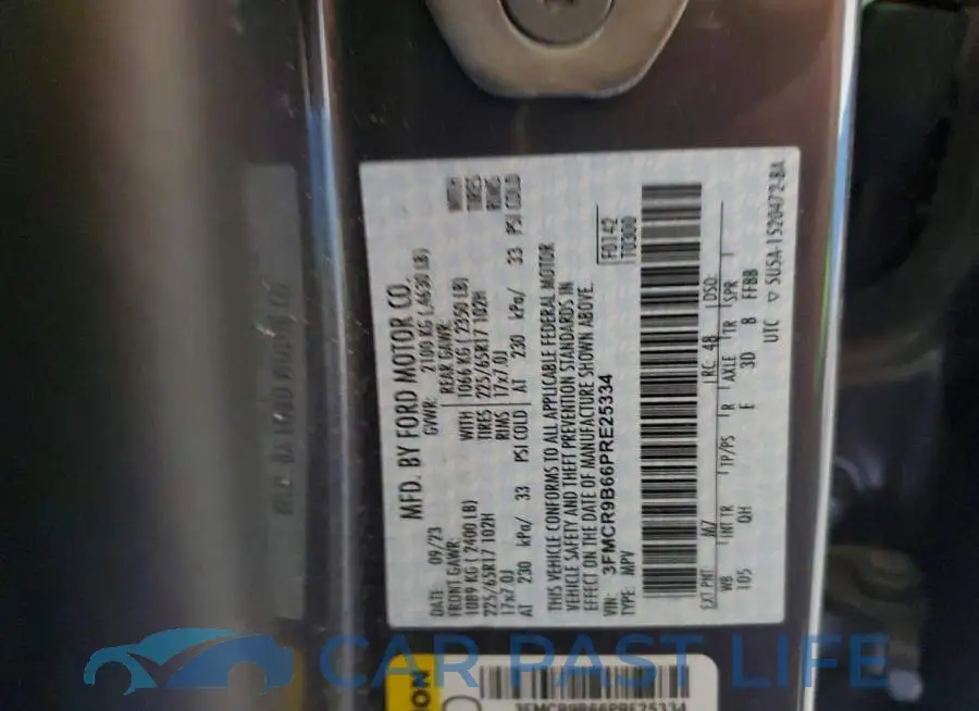 3FMCR9B66PRE25334# 13
