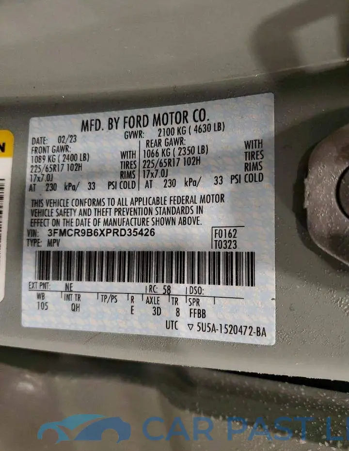 3FMCR9B6XPRD35426# 14