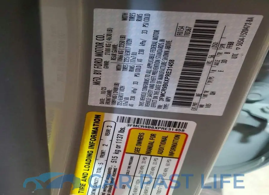 3FMCR9B6XPRE31458# 13