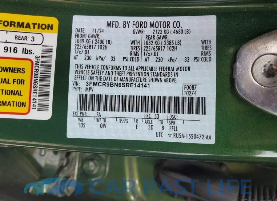 3FMCR9BN6SRE14141# 12