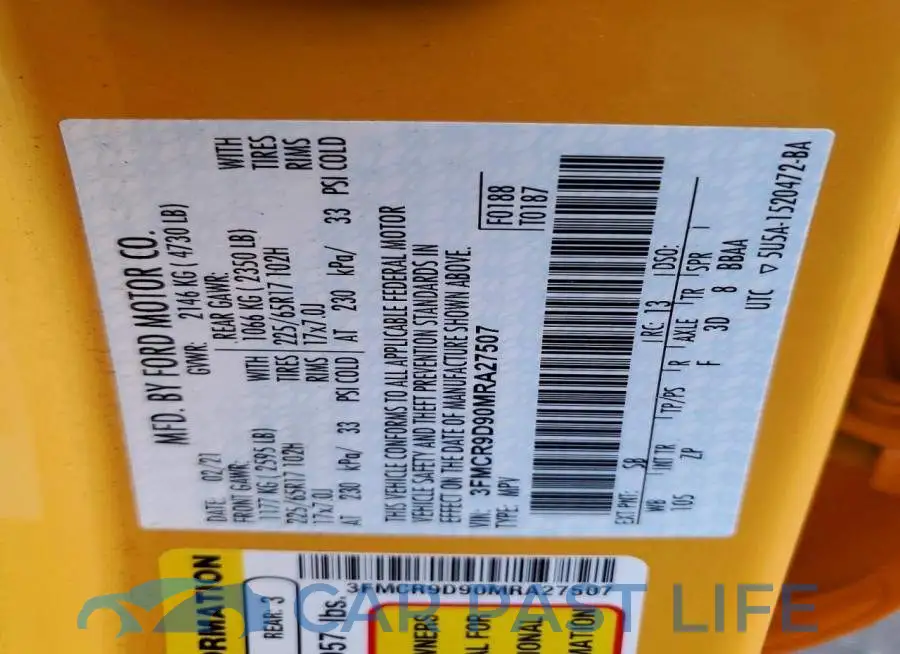 3FMCR9D90MRA27507# 14