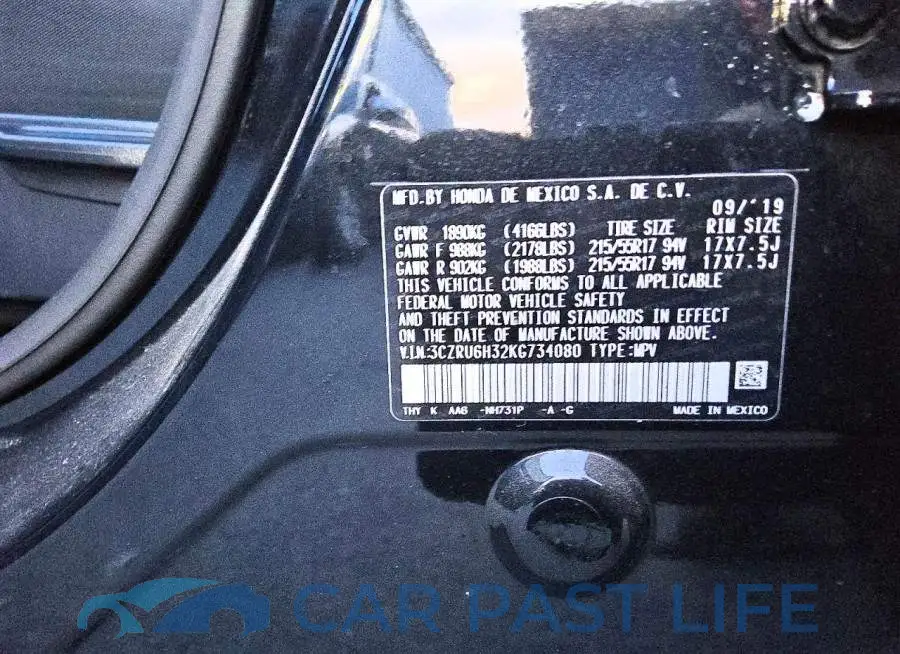 3CZRU6H32KG734080# 13