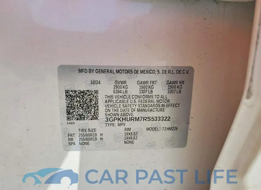 3GPKHURM7RS533322# 13