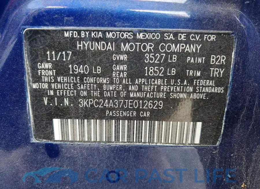 3KPC24A37JE012629# 12