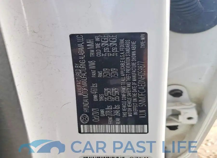 5NMJFCAE0NH059877# 13