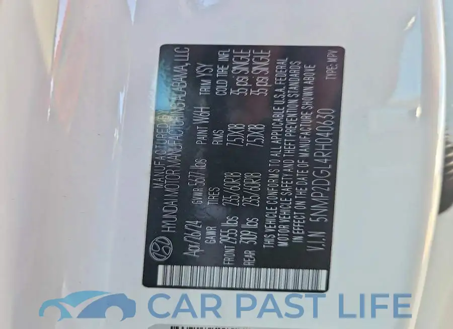 5NMP2DGL4RH040630# 13
