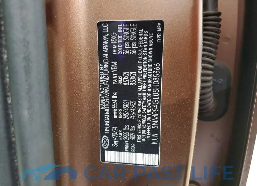 5NMP54GL0SH085366# 13