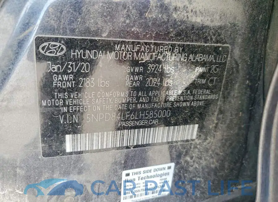 5NPD84LF6LH585000# 13