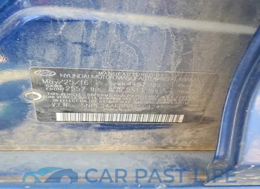 5NPE24AF8HH450424# 12