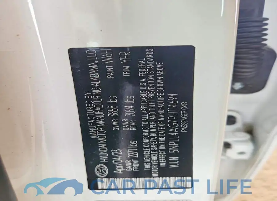 5NPLL4AG7PH114694# 12