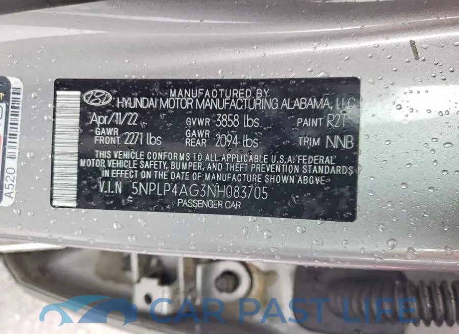 5NPLP4AG3NH083705# 13