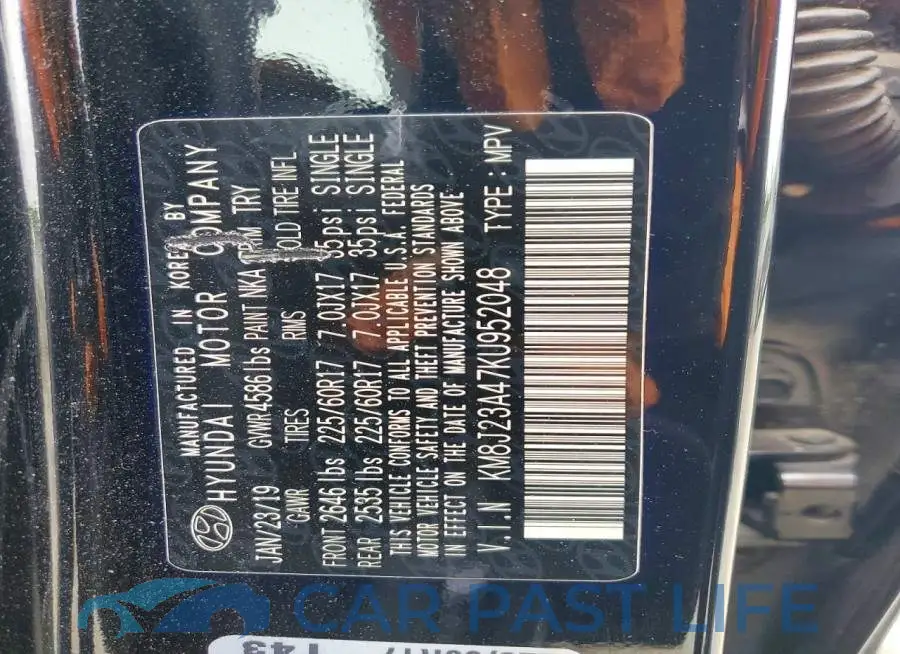 KM8J23A47KU952048# 13