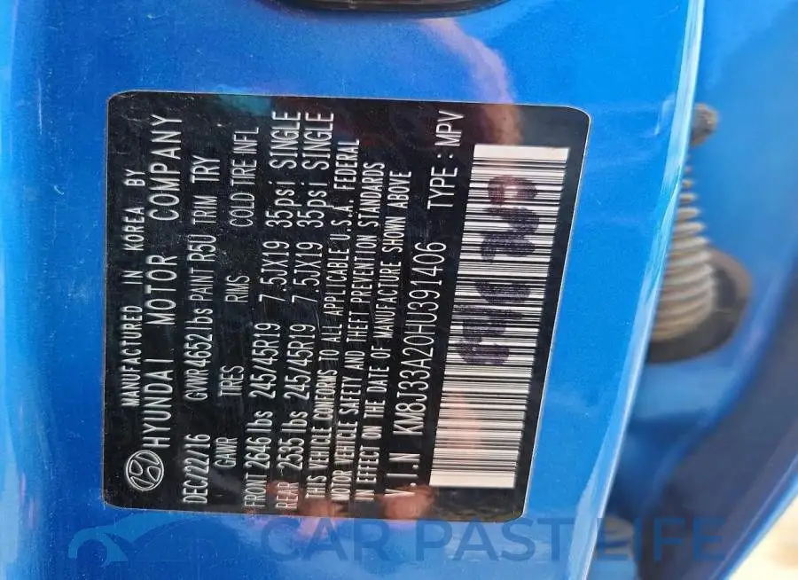 KM8J33A20HU391406# 14