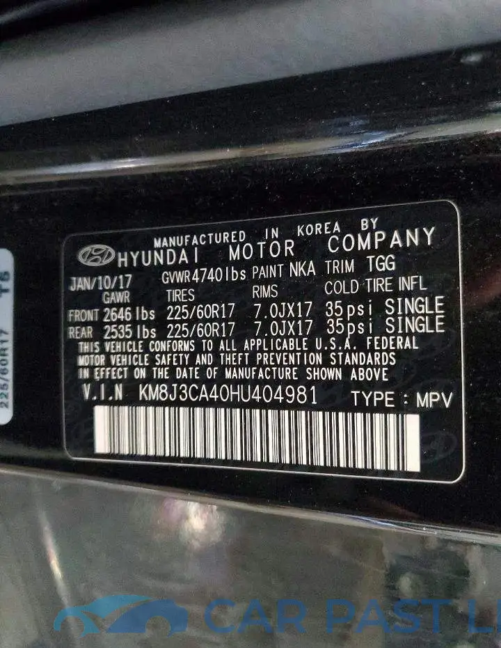 KM8J3CA40HU404981# 13