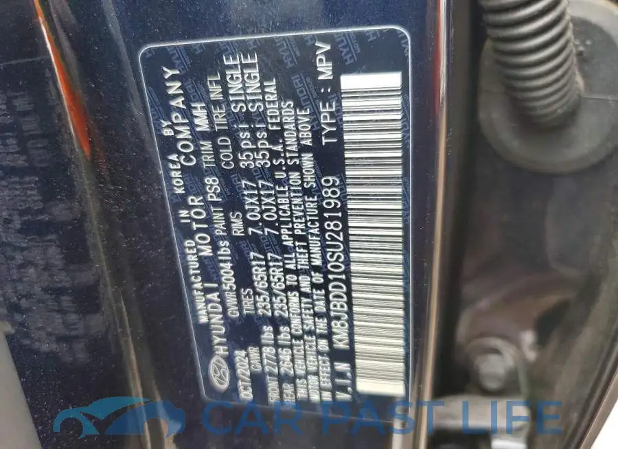 KM8JBDD10SU281989# 12