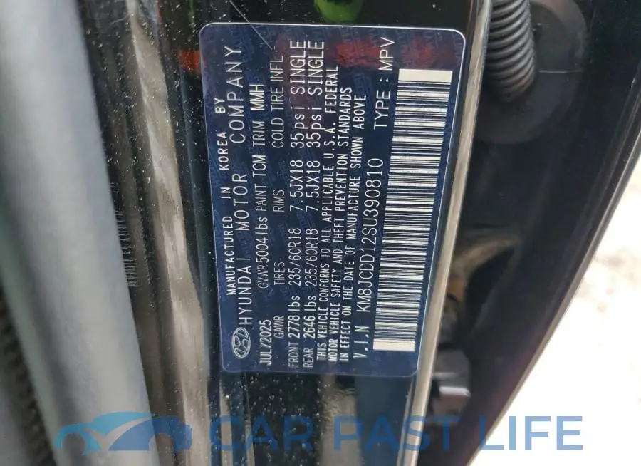 KM8JCDD12SU390810# 13