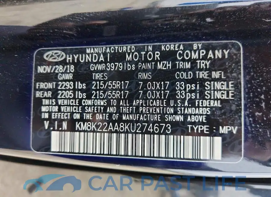 KM8K22AA8KU274673# 13
