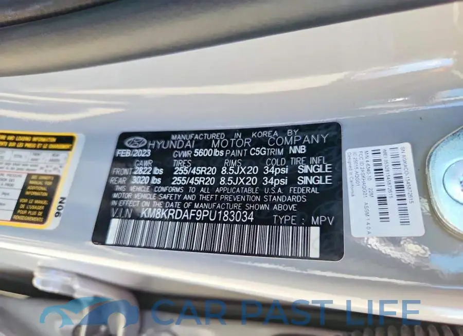 KM8KRDAF9PU183034# 12