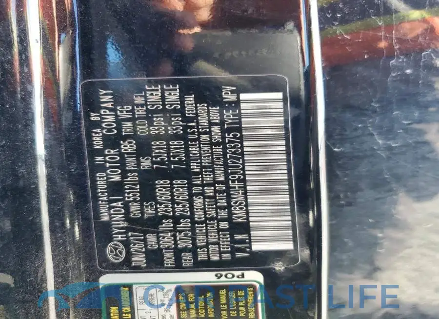 KM8SM4HF9JU273375# 13
