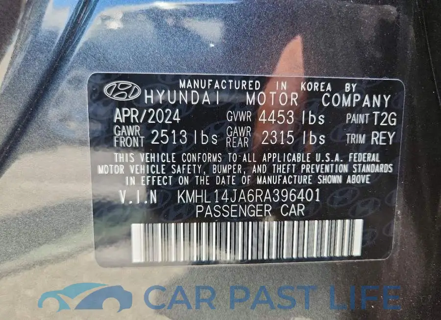 KMHL14JA6RA396401# 13