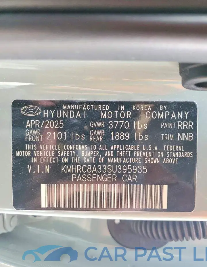 KMHRC8A33SU395935# 12