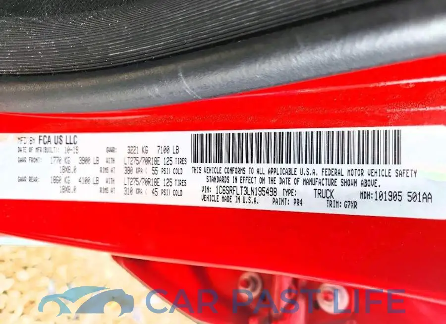 1C6SRFLT3LN195498# 12