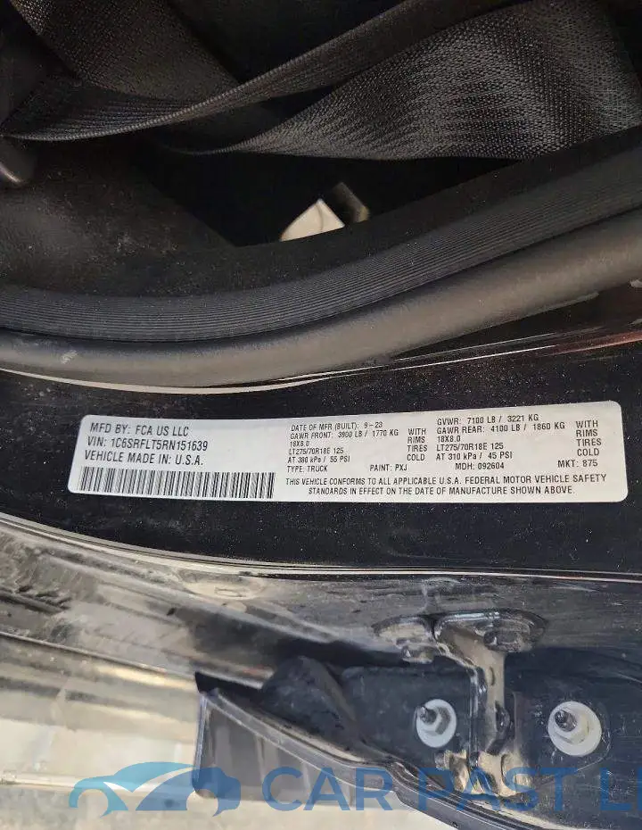 1C6SRFLT5RN151639# 12
