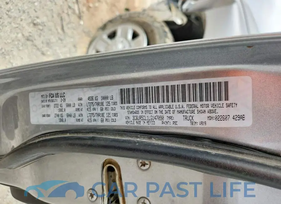 3C6UR5CL1LG147090# 12