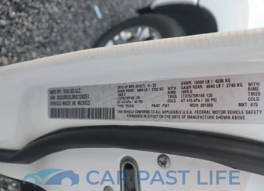 3C6UR5DL9RG126351# 12