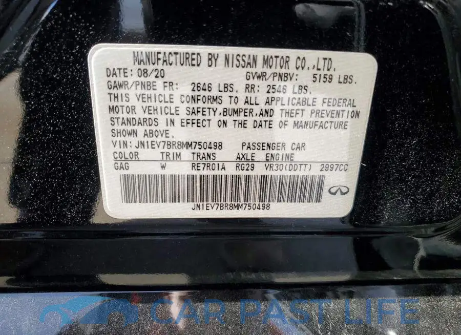 JN1EV7BR8MM750498# 12