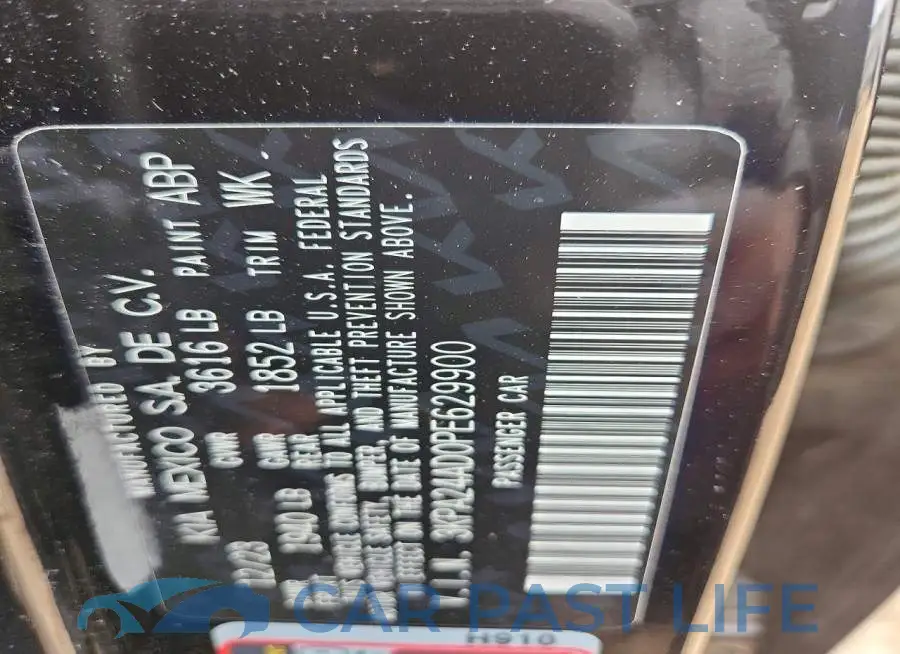 3KPA24AD0PE629900# 12
