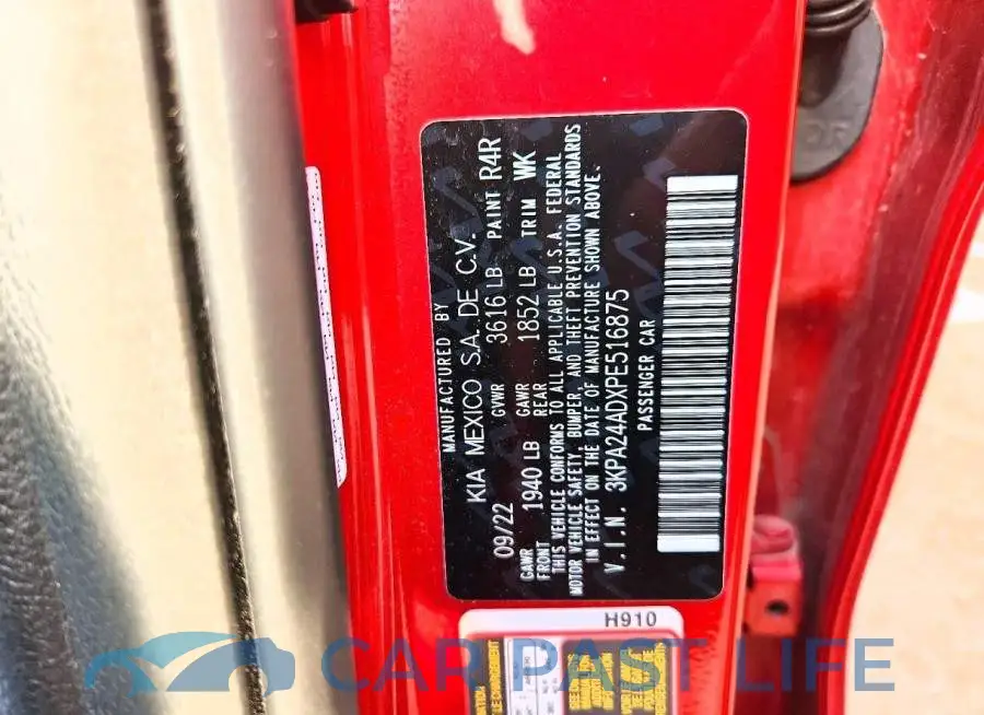 3KPA24ADXPE516875# 12
